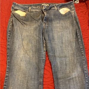 Lee size 18 flared jeans